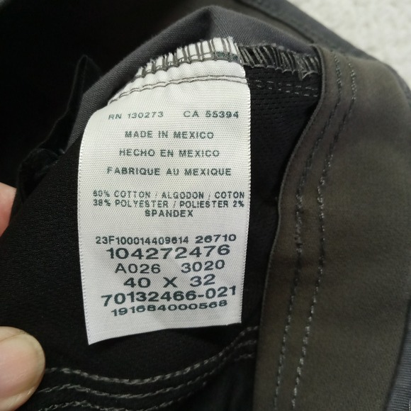 Lee Performance Series Extreme Motion Straight Fit Men Pants 40x32 Gray MVP - Picture 6 of 9